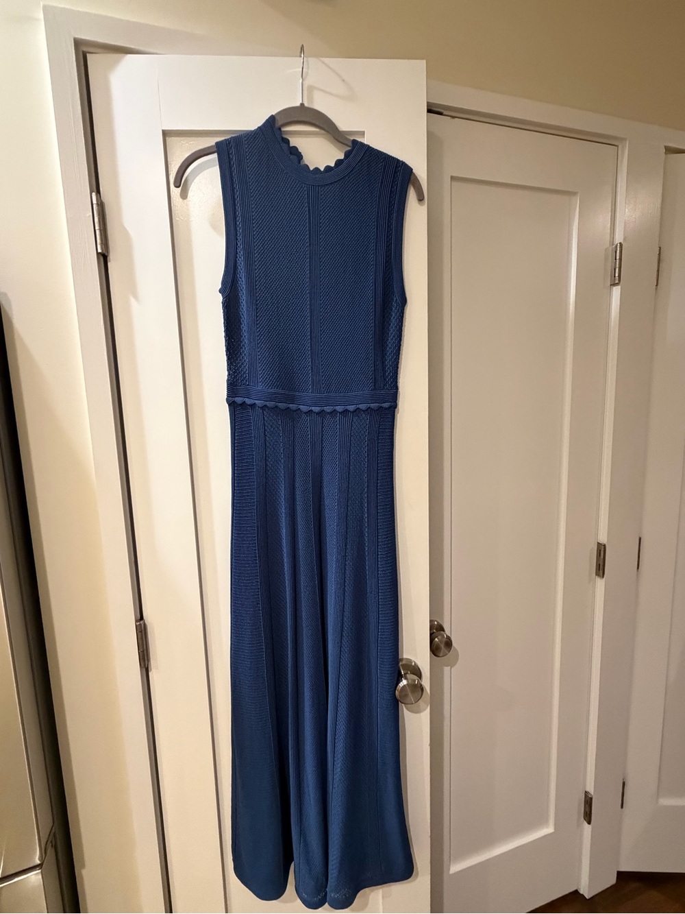 The Kooples Blue Knit Sleeveless Dress